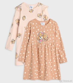 2x Detské dievčenské šaty veľ. 110-116 -NOVÉ