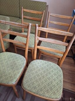 Pevné drevené retro staré stoličky/cena za 1 ks