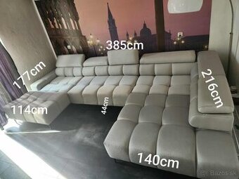 Nova sedačka moderná s elek. nastav. sedenim