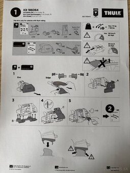 Thule Kit 6064 pro Hyundai i30 a KIA Ceed a Xceed
