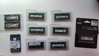 PREDÁM RAM pamäte SODIMM do notebookov DDR4 a DDR5