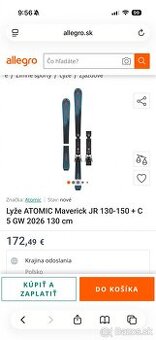 Detske lyze junior Lyže ATOMIC Maverick JR 100cm