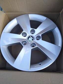 Alu 5 x 112 16" originál ŠKODA,100 % stav.