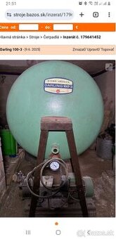 kovová nádrž z domácej vodarne 100l