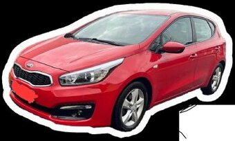 predam diely na kia ceed 1,4 73 kw benzin 6r rv 2015 červeny