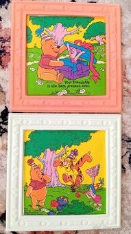 Obrázky do detskej izby Macko Pu,2ks spolu