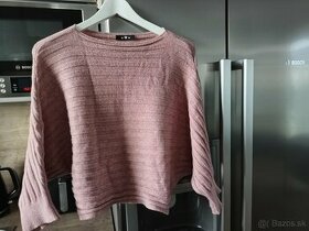 Italy ružový oversize sveter Uni veľkosť