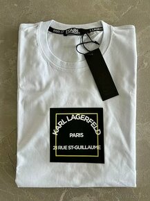 Karl Lagerfeld pánske tričko biele