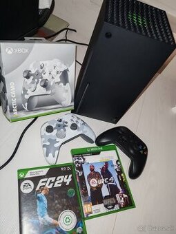 Xbox series X, 2x ovládač, 2x Hra