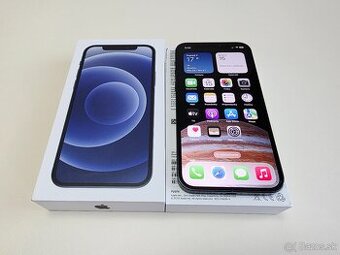 APPLE IPHONE 12 64GB BLACK ,BATERKA 100%