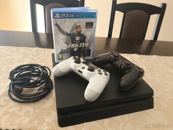 Sony PlayStation 4 slim + 2 ovládače + FC23