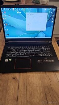 Predám 17,3" herný notebook Nitro 5 Obsidian Black RTX-3060