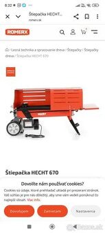 Predám štiepačku na drevo Hecht