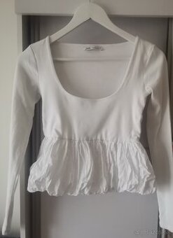 Štýlové tričko s dlhým rukávom, veľ. S