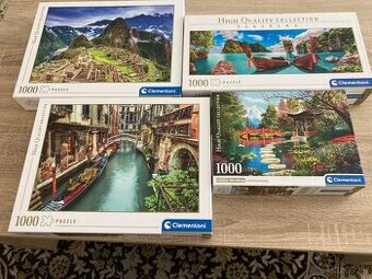 Puzzle Cllementoni 1000 dielikov  4 krabice
