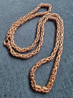 Kráľovský vzor 14 karátov zlatá retiazka