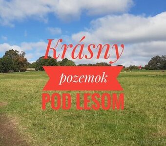 Priestranný pozemok – 1298 m² pod lesom v Sokolovciach