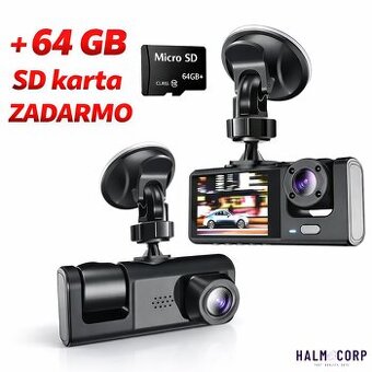 Duálna Autokamera + 64GB SD karta