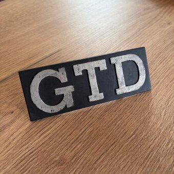 GTD emblém Golf MK2