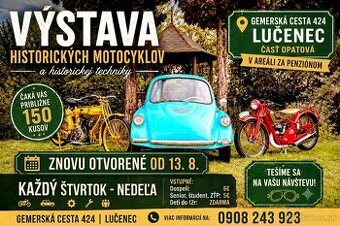 Výstava historických motocyklov