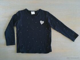 Tričko Zara s ligotavými hviezdičkami, velkost 110