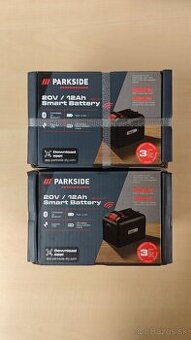 Predám nové 20V 12Ah smart batérie Parkside Performance
