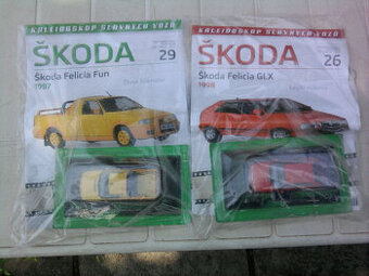 "DeAgostini" 1/43: nevybalené staršie edície ŠKODA