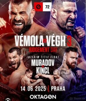 2 listky na MMA oktagon 72
