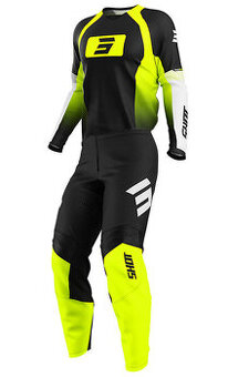Priedušný mx komplet nohavice a dres žlté neon shot