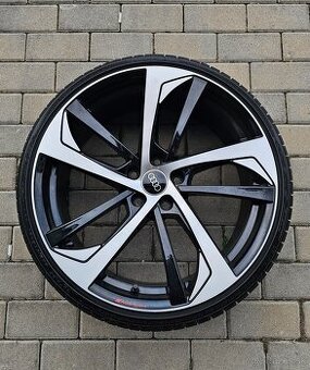 Alu disky na Audi 5x112 R20 s pneu 235/30 R20 Falken