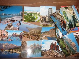 staré pohlednice ze světa + domácí- svatební oznámení, přání