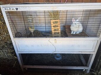 Ferplast Cottage drevená klietka zajac.