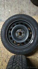 Predám pneumatiky 2 ks Dunlop na plech diskoch 205/55/R16