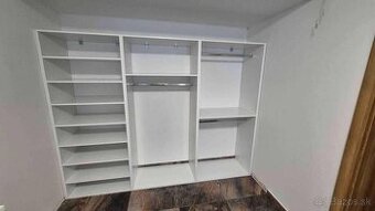 Predám šatníkové regále - úplne NOVE - DEKOR - Biela