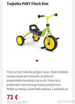 Trojkolka PUKY Fitch Kiwi