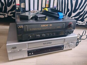 JVC videorekordéry 2ks + kazety VHS