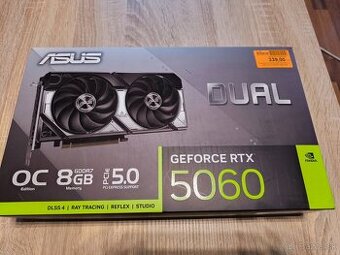 ASUS Dual GeForce RTX 5060 OC – 8 GB GDDR7 (PCIe 5.0)