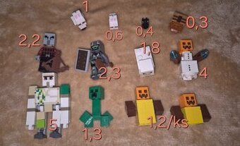 Lego fogurky Minecraft, Chima, Marvel