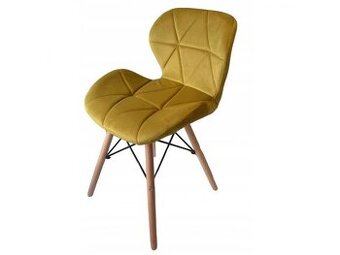 Jedálenské zamatové stoličky 5ks