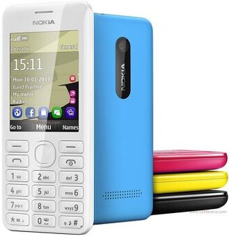 Nokia 206, RM-872, 2012, cierna, 2-simkovy