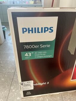 Predam 4k 43” televizor Philips 7800er uhd led smart tv