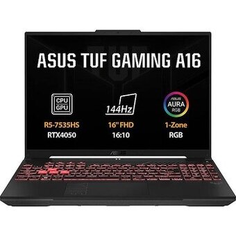 Asus TUF A16 gaming - Nový, záruka, komplet