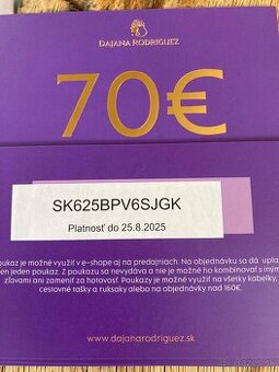 Zľavové kupóny Dajana Rodriguez