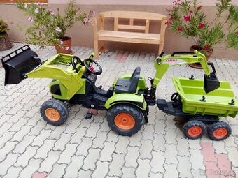 Šliapací traktor CLAAS ARION zelený