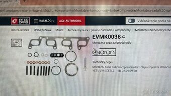 Sada tesnení turba.