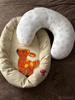 Predam detské hniezdo LUPILU a vankúš na dojčenie IKEA