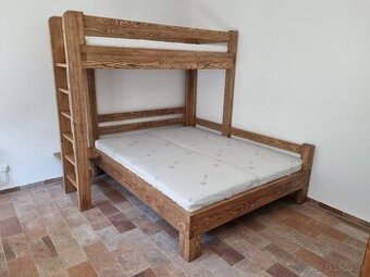 poschodová posteľ - masív - JASEŇ