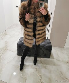 Kožuch mýval najluxusnejší model v dĺžke až 90 cm