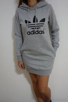 adidas mikina siva predlzena