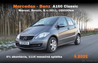 Mercedes-Benz A-Klasse A 160 Classic Benzin 2011